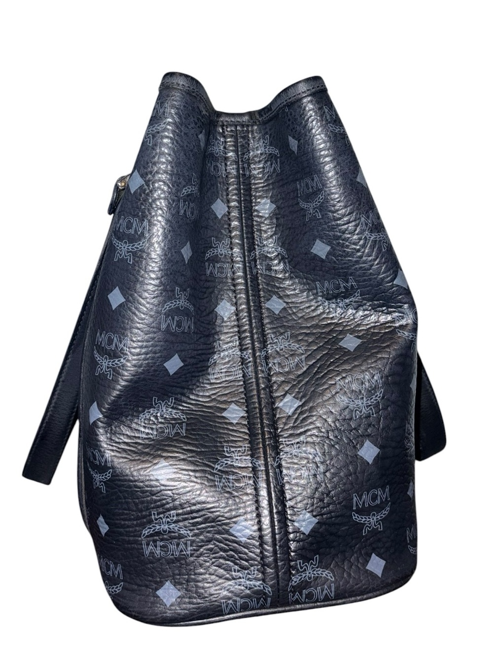 MCM Visetos Leather Tote Bag - Picture 4 of 16